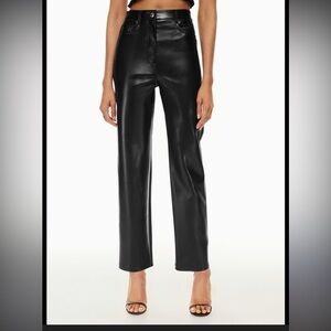 Aritzia Wilfred The Melina Leather high waisted pant